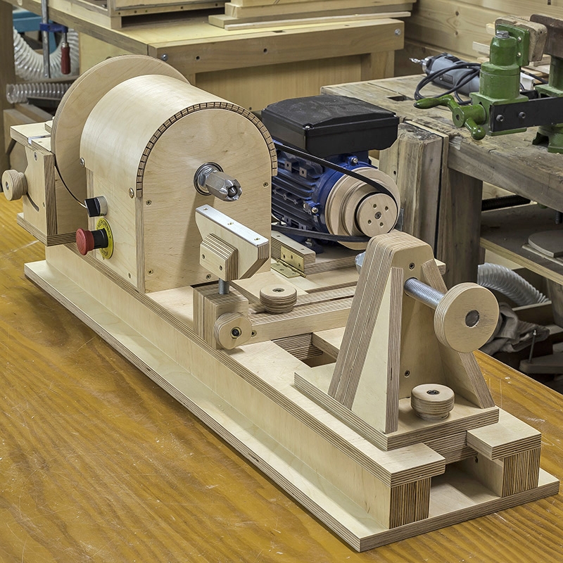 Build a simple homemade wood lathe on lathes plans you can diy wooden ply.....