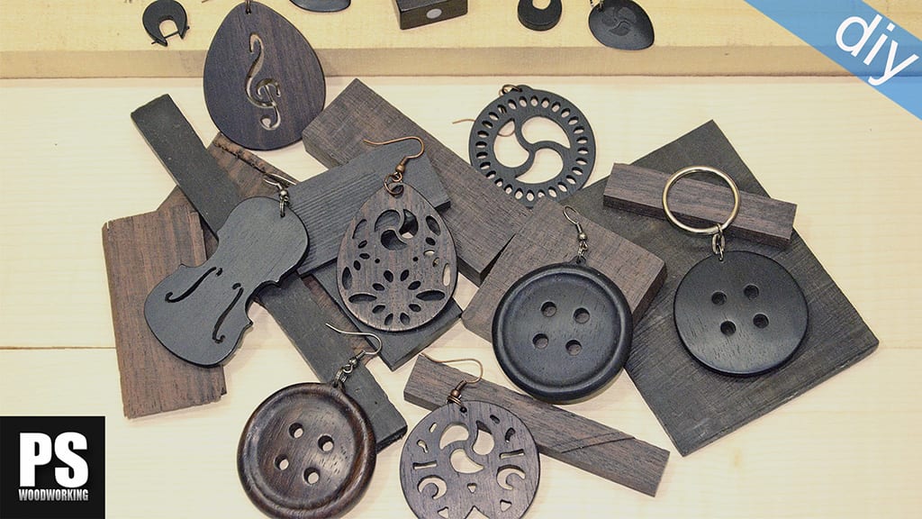 Music-inspired wooden jewelry