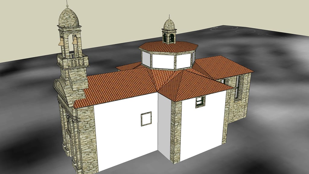 Diseños-edificios-historicos-3d-sketchup-iglesia-rus-carballo