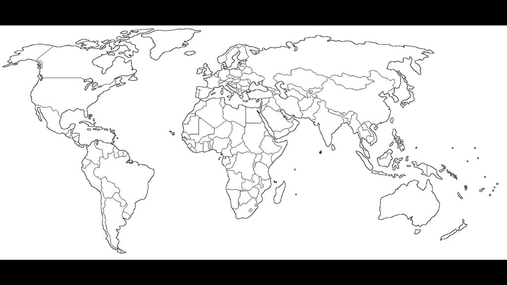 Diy-cork-world-map-template