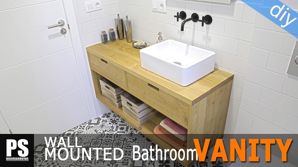 Diy Wall Mounted Bathroom Vanity, How To Make A Wall Hung Bathroom Vanity