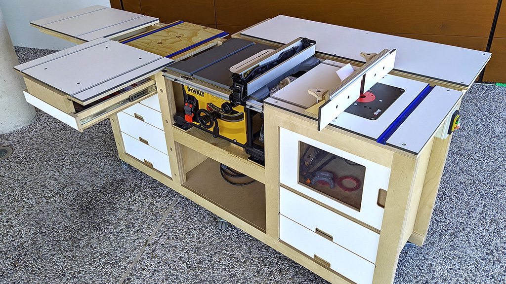 Table saw mobile workbench readers projects