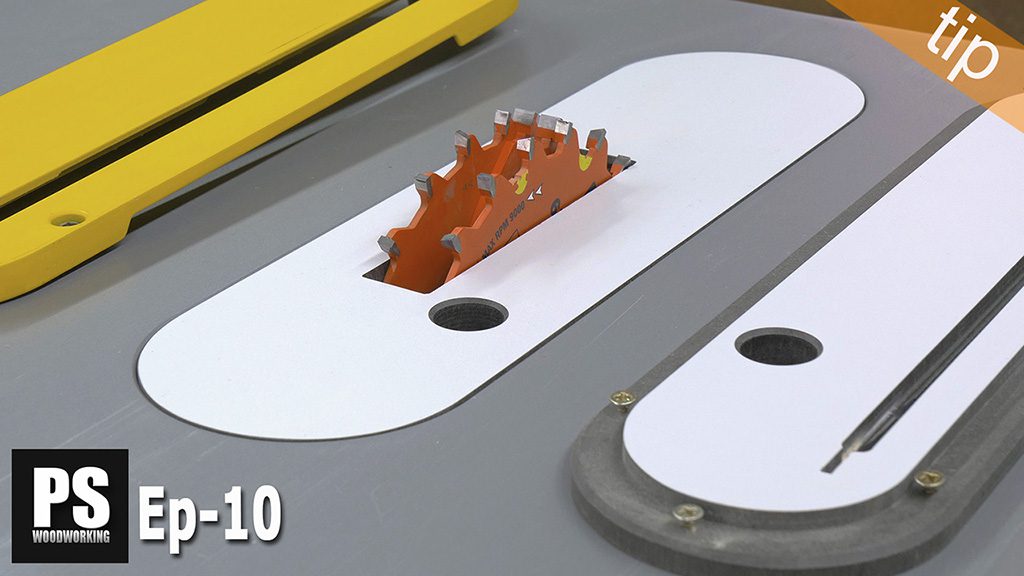 How to make a zero clearance table saw insert