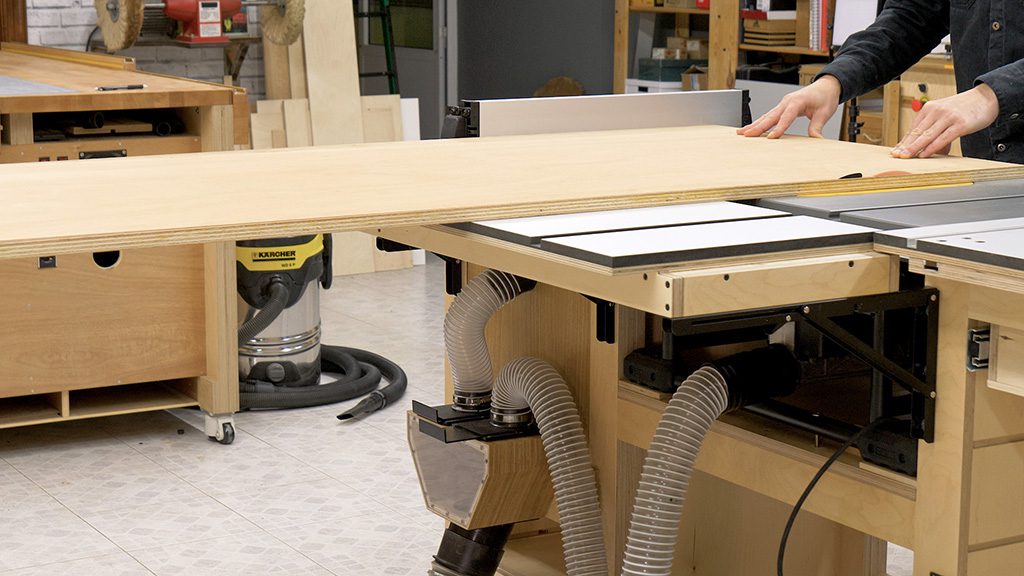 How-make-diy-folding-outfeed-table-saw-workbench-woodworking
