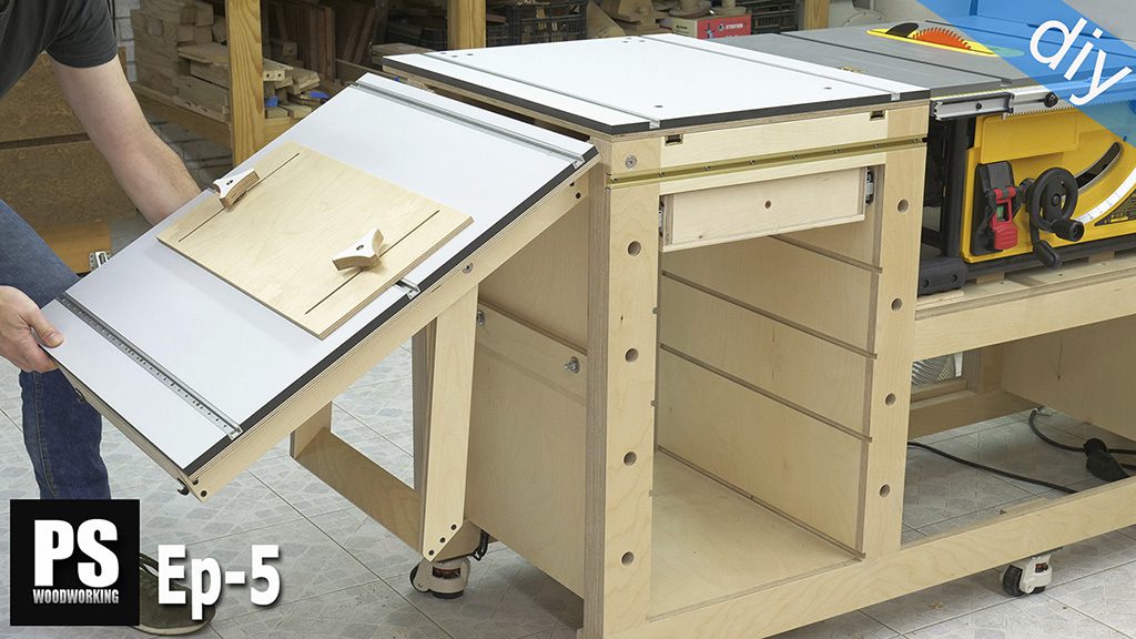 DIY Workbench Side Folding Table