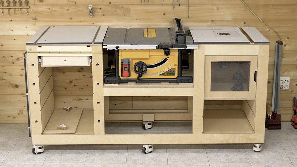DIY-folding-outfeed-table-woodworking-workbench-saw-carpentry