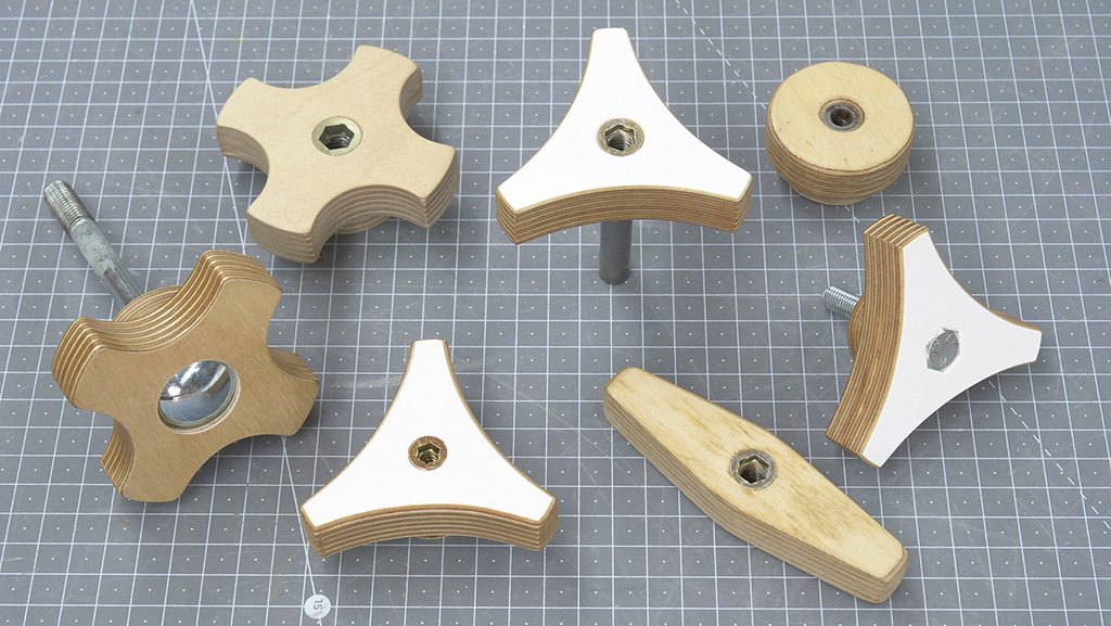 How-make-three-wings-prong-homemade-tightening-knobs-wood-plywood-woodworking