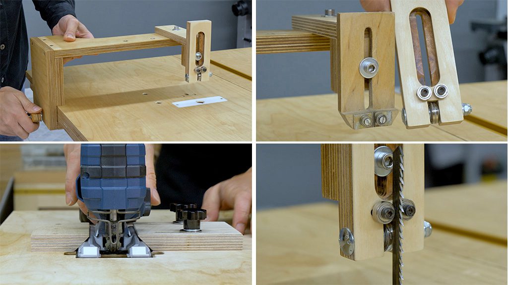 How-align-jig-saw-table-guide-bearing-woodworking