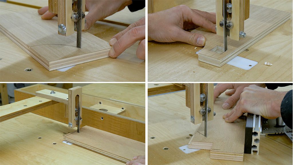 How-use-jigsaw-table-guide-cut-fence-woodworking