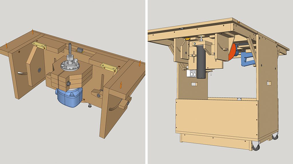 Plans-sketchup-homemade-router-table-tilting-lift-system