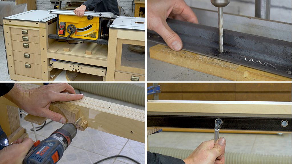 How-swap-bench-table-saw-dewalt-bosch-cast-iron