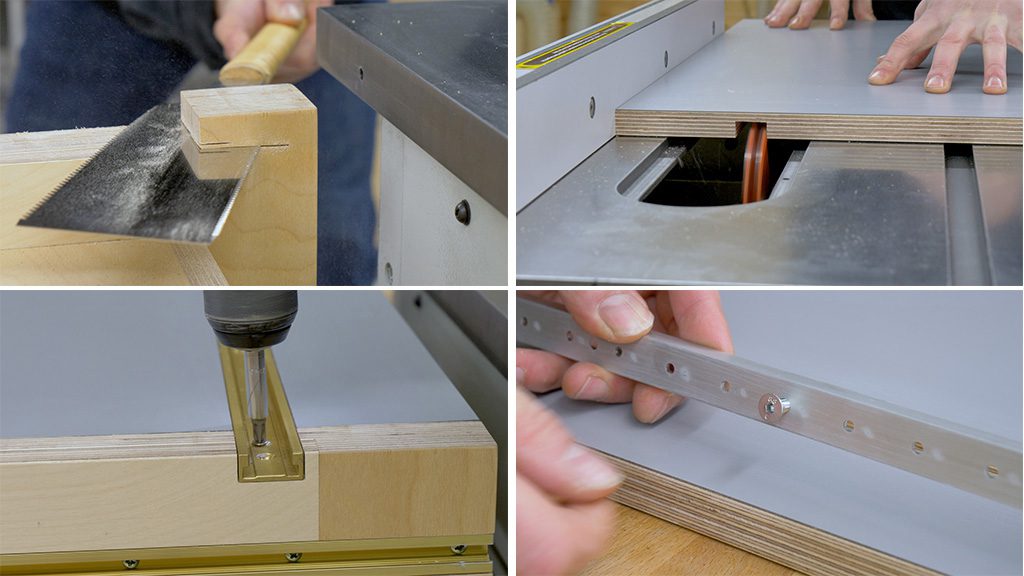 How-install-t-track-miter-channel-profile-dado-blade