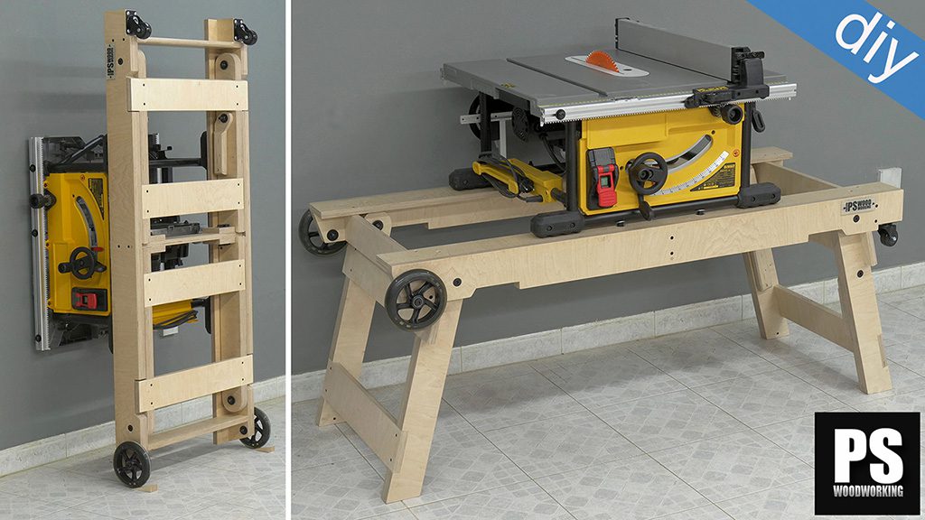 Homemade-portable-table-saw-stand